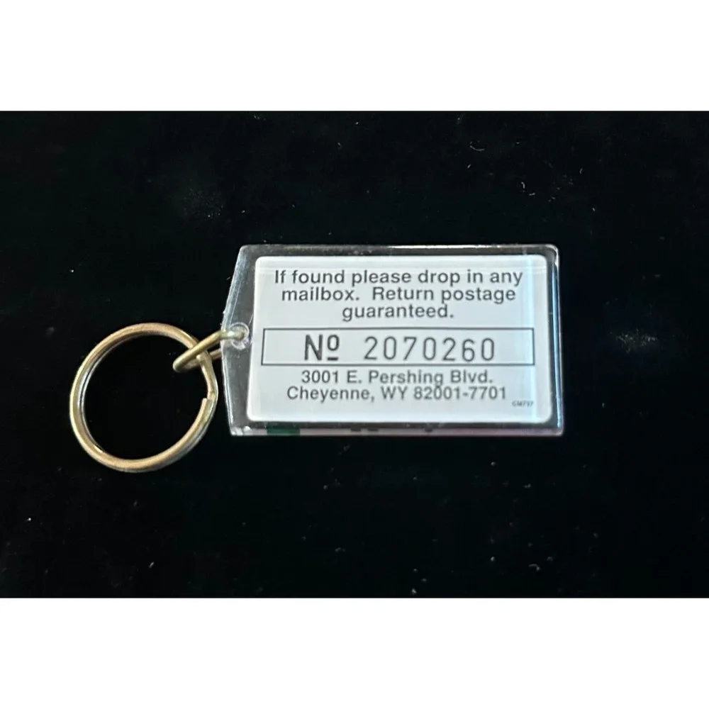 Horizon Car Rental Cheyenne WY Vintage Keychain Key Chain Ring‎ Loop Holder